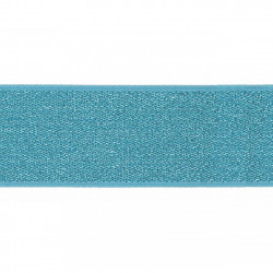 Elastiek Lurex Aqua 4cm