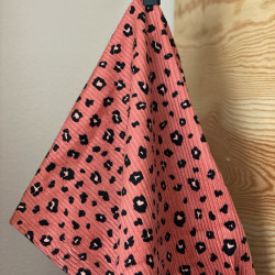 Washed Corduroy Rib Leopard...