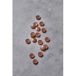 Dish Corozo Button Rust 15mm