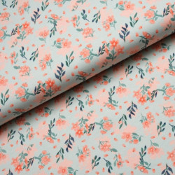 Aqua Flowers Iceblue MB