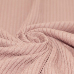 Brede Rib Jersey Nude Roze