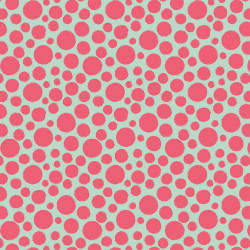 Poplin Dots Aqua/Pink