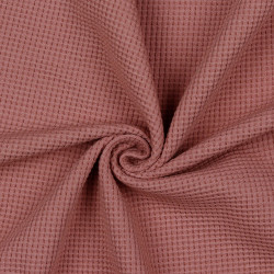 Gots Waffle Knit  Jersey Mauve