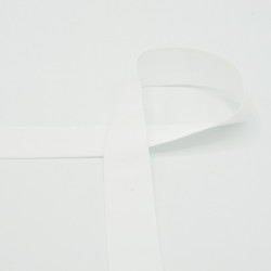Satin Elastic Band White 3cm