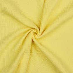 Gots Double Gauze Soft Yellow
