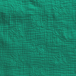 Double Gauze Broderie Rose...