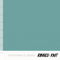 Ribbed Knit - Aqua (020)