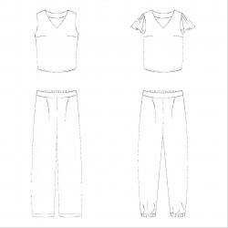 Nia broek en top - papieren...